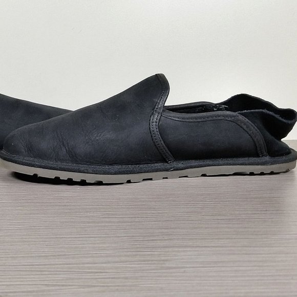 UGG Cooke Slipper, Black leather, Mens Size 8 / 40.5 - Picture 6 of 10